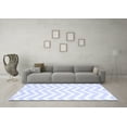 thumbnail image 3 of Ahgly Company Machine Washable Indoor Rectangle Solid Blue Modern Area Rugs, 3' x 5', 3 of 4