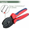 thumbnail image 2 of Non-Insulated Open Plug Connector Crimping Tool, Lightweight And Compact Design For Ease Of Handling, High Quality Carbon Steel Construction For Industrial Applications, 2 of 5