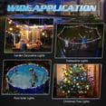 thumbnail image 3 of 65ft Solar Pool Lights for Above Ground Pools, 180 LED Solar Strip Lights Outdoor Waterproof with Remote, 8 Color Modes for Swimming Pool Frame and Trampoline Lights, 3 of 6