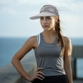 thumbnail image 4 of Vorkoi Sun Hats for Women UV Protection Sun Visor Wide Brim Summer Hats with Ponytail, 4 of 5