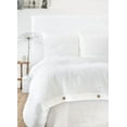 thumbnail image 5 of Pavish Export Cotton Bedding Set in White color Cotton duvet cover set 2 pillowcases. Stone washed Cotton bed set. Twin duvet sizes, 5 of 5