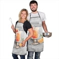 thumbnail image 3 of Orange Fruit Juice Cooking Kitchen Aprons with Pocket Chef Aprons Waterproof Bib Aprons for Couple Bride Mrs Mr Cooking Aprons for Kitchen Cool BBQ Grilling (Set Of 2), 3 of 7