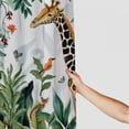 thumbnail image 3 of Orinice  Tropical Rainforest Animals Shower Curtain for Bathroom Jungle Elephant Giraffe Leopard Decorative Bath Curtain Polyester Fabric Waterproof Bathroom Curtain with 12 Hooks 60x72, 3 of 7