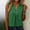 Green, variant on BUIGTTKLOP Tank Tops for Women Sleeveless Shirts Button up V Neck Dressy Casual Blouses Pleated Tunic Tops