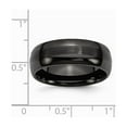 thumbnail image 2 of Ceramic Black 8mm Brushed and Polished Band Ring - Size 11.5, 2 of 2