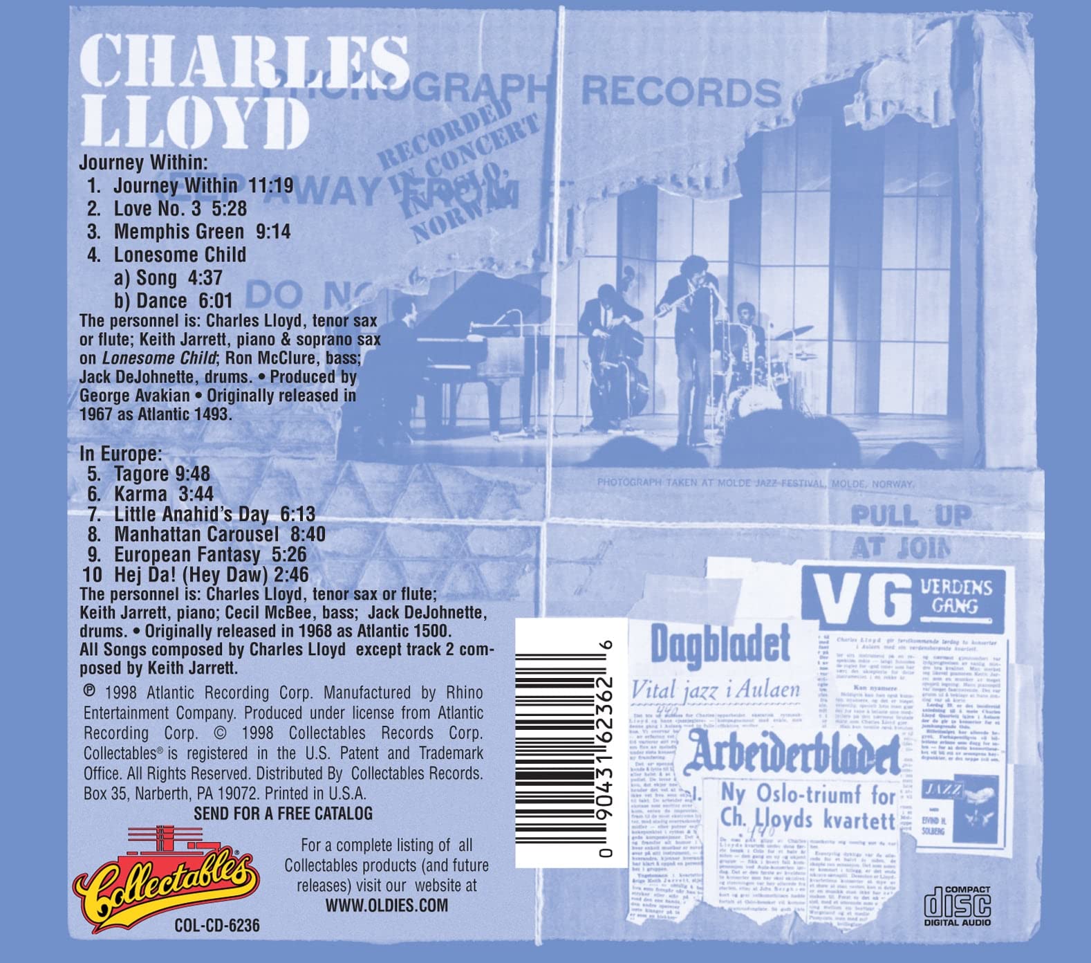 Charles Lloyd - Journey Within / in Europe - Music & Performance - CD