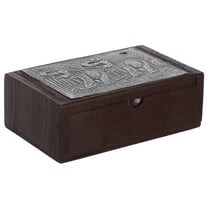 WRISTBIQUE Recipe Holder Card Storage Box Wood Assorted Color 1Pack