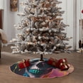 thumbnail image 4 of Sikiie Modern Abstract Colorful Skull A Nativity Christmas Tree Skirt, Jesus Christian Winter Holiday Tree Mat Decoration(30-48IN), 4 of 6