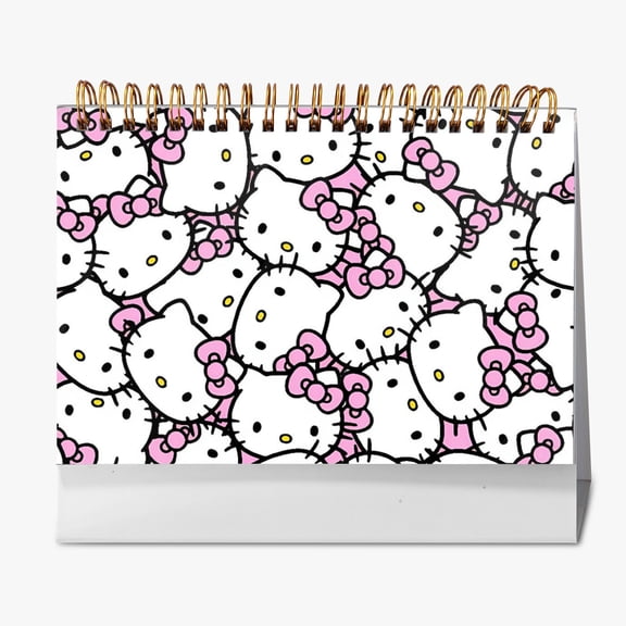 Hello kitty 2025 Calendar - Cartoon Desktop Calendar Thick Paper for Organized Planning, 2025 Desk Calendar for Home, School and Office