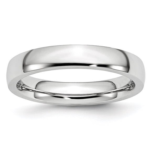 Chisel Cobalt Polished 4mm Wedding Band