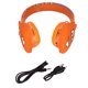 thumbnail image 1 of Auriculares de dibujos animados para niños, auriculares naranjas con cancelación de ruido para niños, viajes de estudio para niños, 1 of 5