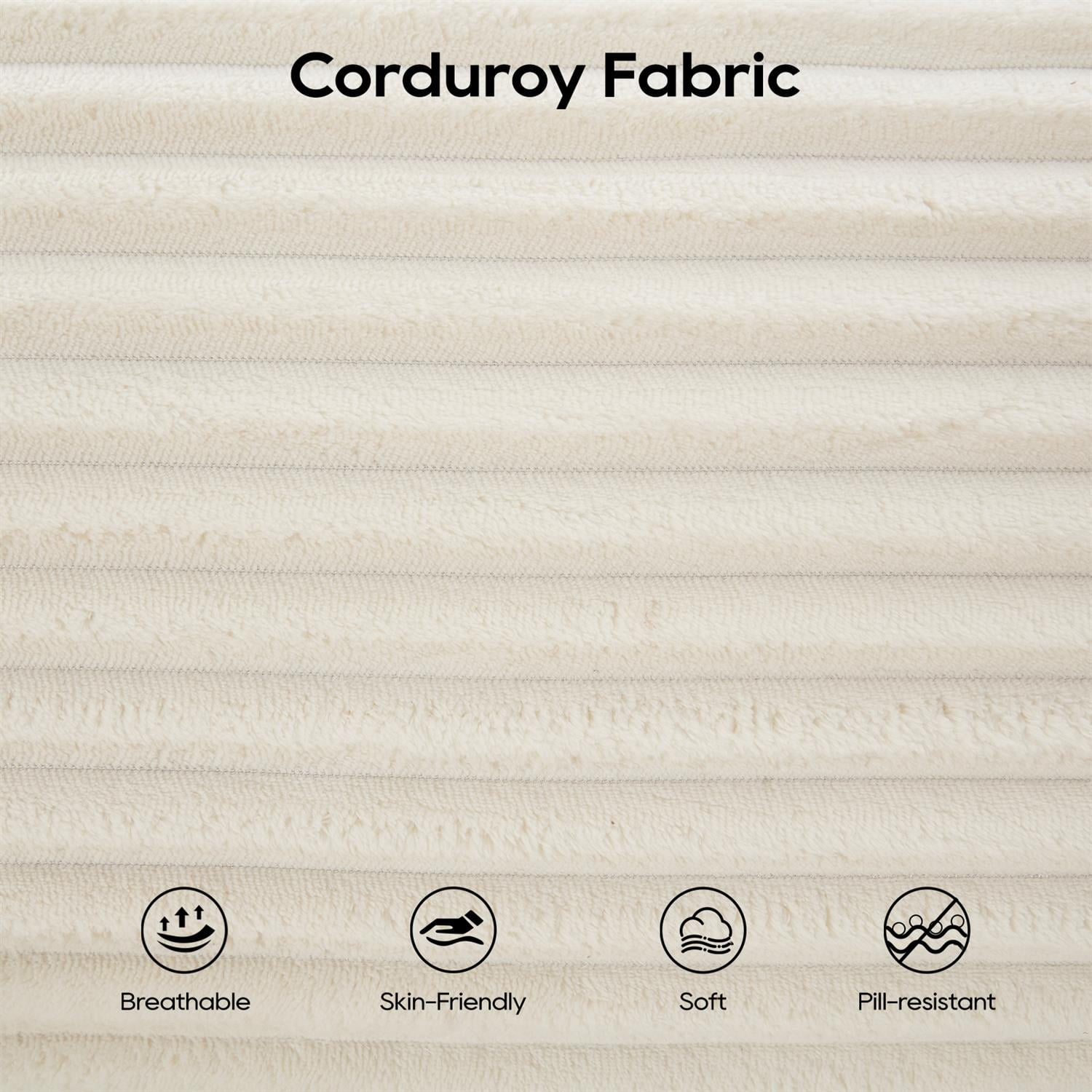 Demi Bonn 72" Cozy Loveseat Sofa Bed with Memory Foam & Sturdy Steel Frame, No Assembly Needed, Convertible 2-in-1 Couch for Small Spaces, Apartments, White