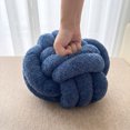 thumbnail image 5 of Knot Pillow Ball Plush - Decorative Throw Pillows for Bed Stress Relief, Round Knot Cushion for Sofa Decor Pet Toy, Navy 8 inch, 5 of 10