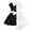 White, variant on Dresses for Girls Summer Children Color Matching Sleeveless Irregular Black White Dress Princess Dress Size 18 M-24 M