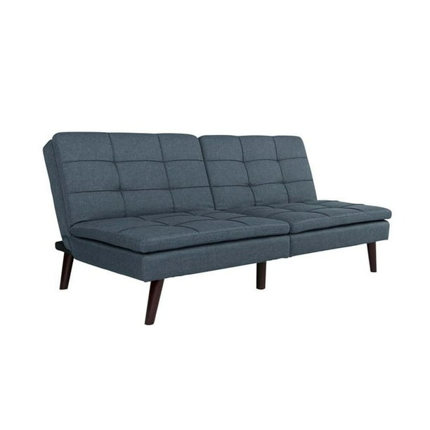 DHP Premium Westbury Linen Pillowtop Convertible Sofa in Blue