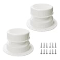 thumbnail image 1 of 2 Pcs RV Camper Trailer Roof Duct Vent Covers Fits 1 to 2 3/8 Inch Pipes black, 1 of 9