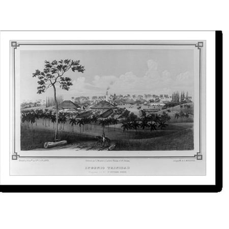 Historic Print, Ingenio Trinidad propiedad del Sõr. Dn. Esteban Oviedo.dibujado y litogrdo. por Edo. Laplante ; litografia de L. Marquier., 16" x 20"