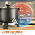 thumbnail image 5 of KFFKFF 5 Liter Wax Melter for Candle Making, Large Electric Wax Melting Pot Easy Pour Spout, 4-level Temperature Control, Easy Clean for Candle Soap Cream Beauty Bulk Production Business or Home, 5 of 9