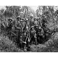 thumbnail image 2 of U.S. Marine Raiders In Front Of A Dugout On Cape Torokina On Bougainville History (36 x 24), 2 of 2