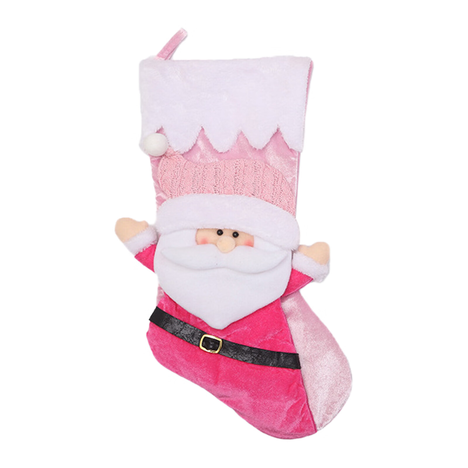Baby Toys Christmas Socks Pink Christmas Stockings Fireplace Hanging