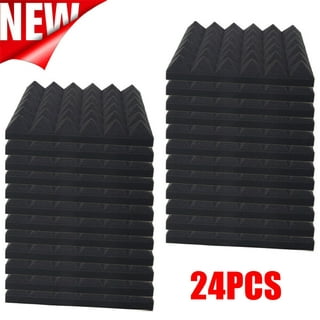 72 Pack Acoustic Panels for Walls, 1 x 12 x 12 Wedge Sound Absorbing,  Foam Noise Canceling for Studio Recording, Home Office