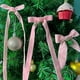 thumbnail image 3 of Cinta de terciopelo navideña para envolver adornos de árbol de Navidad, 3/8 pulgadas de ancho, 10 yardas en total, tela fina para invitaciones de boda, 3 of 5