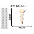 thumbnail image 2 of Unfinished Wood Screw Shape - Tool - Craft - up to 46" DIY 14" / 1/8", 2 of 3