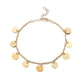 thumbnail image 2 of Fiudx Tobillera Étnica, Aleación Colegiada de Moda, Pulsera con Dije Redondo de Lentejuelas, Accesorio de Estilo Veraniego, Estuche de Joyería para Mujer, Talla Ajustable, Diseño Artesanal., 2 of 7
