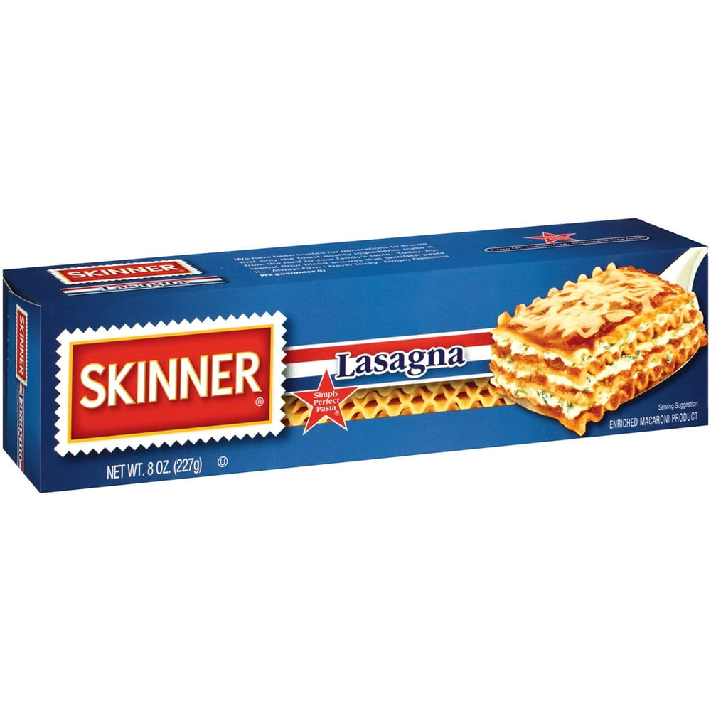 Skinner Pasta, Lasagne, 8 Oz