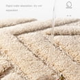 thumbnail image 2 of Inteprter Alfombrilla de baño fácil de instalar: resistente al agua y con estilo, duradera, antideslizante, alfombrilla de baño, alfombrillas Juegos de accesorios de baño caqui, 2 of 6