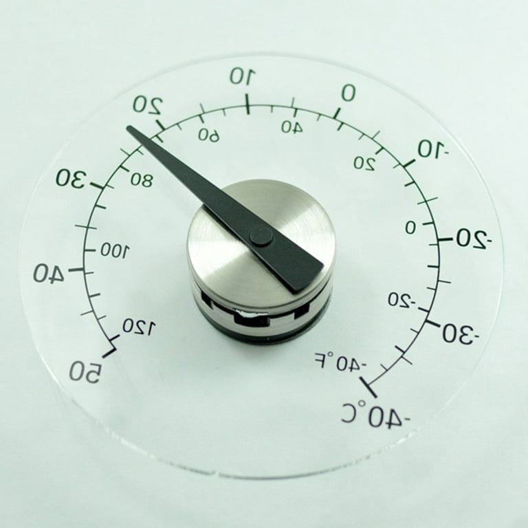 Circular Self Adhesive Window Outdoor Thermometer Pointer Temperature Meter