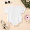 thumbnail image 3 of Okbabeha Newborn Baby Girls Boys Sweatshirt Romper Valentine's Day Outfits Funny Letter Heart Print Long Sleeve Onesie Clothes, 3 of 6