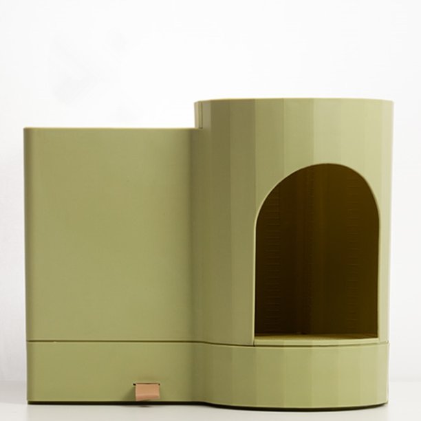 Petsceo Cat Litter Box Enclosed Kitty Toilet House 75L for 7LB Pet with