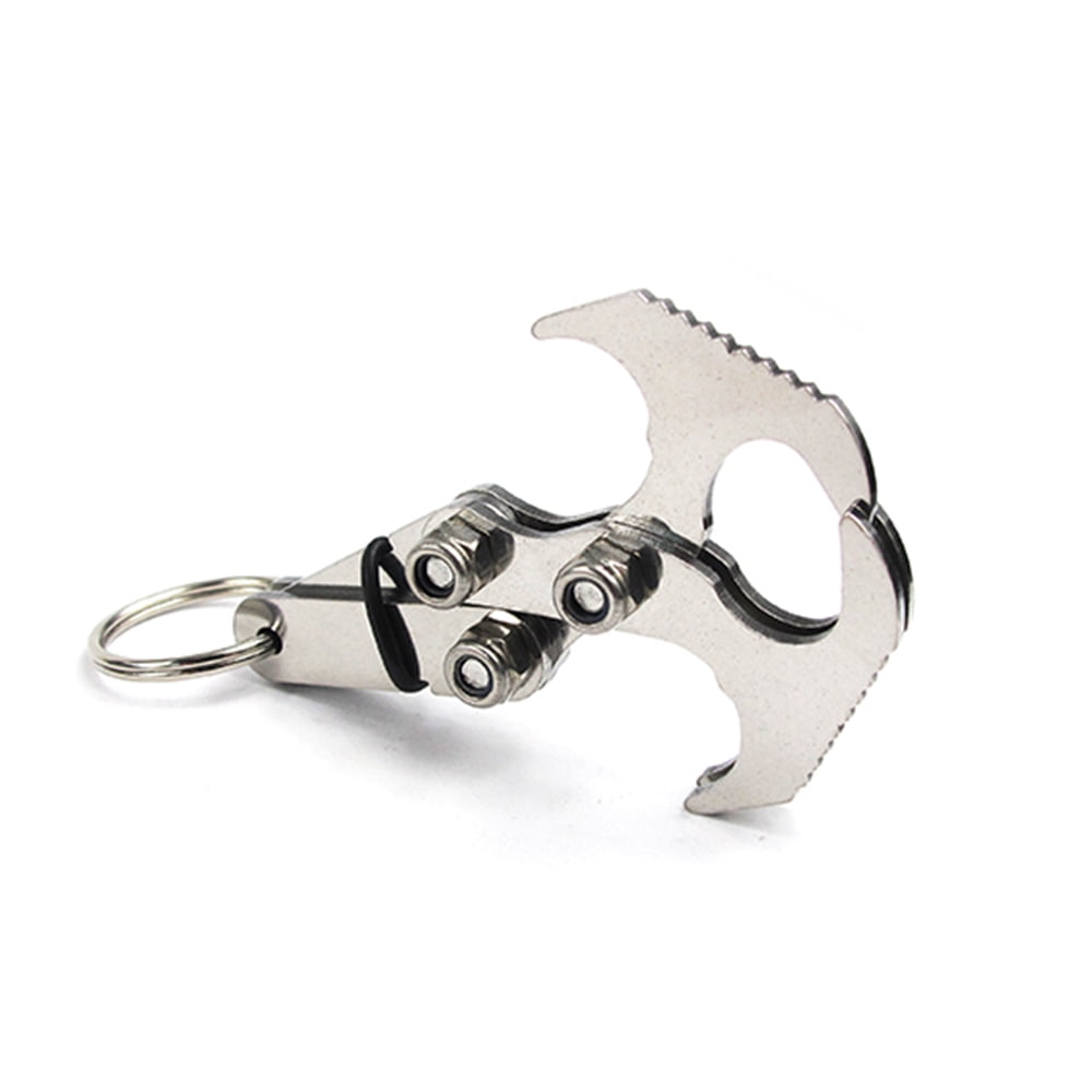New Multifunction Stainless Steel Gravity Hook Foldable Grappling Climbing Claw 