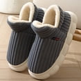 thumbnail image 4 of Pantuflas Esponjosas Botines Peludas Nube Zapatos Invierno Acogedores Antideslizantes para El Hombres Y Mujeres, 4 of 8