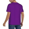 thumbnail image 2 of Fotbe Purple Baseball Jersey Shirt for Men and Women, Casual Short Sleeves Button Down T-Shirt-Medium, 2 of 9