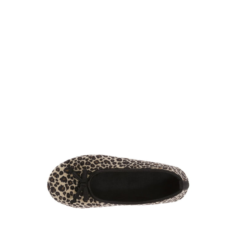Dearfoams velour ballerina slippers new arrivals