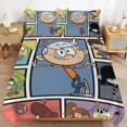 thumbnail image 6 of The Loud House Bedding Sets Comfort 3 Pieces Bedding Set 1 Duvet Cover + 2 Pillowcase Decorative Bedding 79"x90", 6 of 8