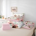 thumbnail image 6 of jejeloiu White Brown Horse Bedding Comforter Set 7 Pieces,Western Boots Hats Full Bedding Set,Rustic Flower Floral Fitted Sheet Flat Sheet For Children,Breathable Home Decor Reversible, 6 of 8