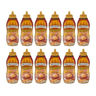 (12 Pack) Smucker's Sugar-Free Breakfast Syrup, 14.5 oz Bottles