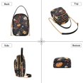 thumbnail image 3 of FORMRS Crossbody Bag for Women Shoulder Cell Phone Purse with Zipper, Black Floral Pattern, 3 of 7