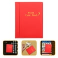 thumbnail image 2 of ELAYARD Coin Collector Book Coin Book Red Pu 1Set, 2 of 7