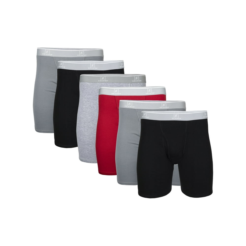Men's Long Leg Boxer Briefs, 6Pack
