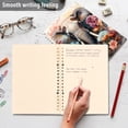 thumbnail image 5 of Elephant Flowers Floral Ring Binder Notebook Journey Note Diary College Ruled Spiral Notebook Study Loose Leaf Paper A5 60 Pages, 5 of 8