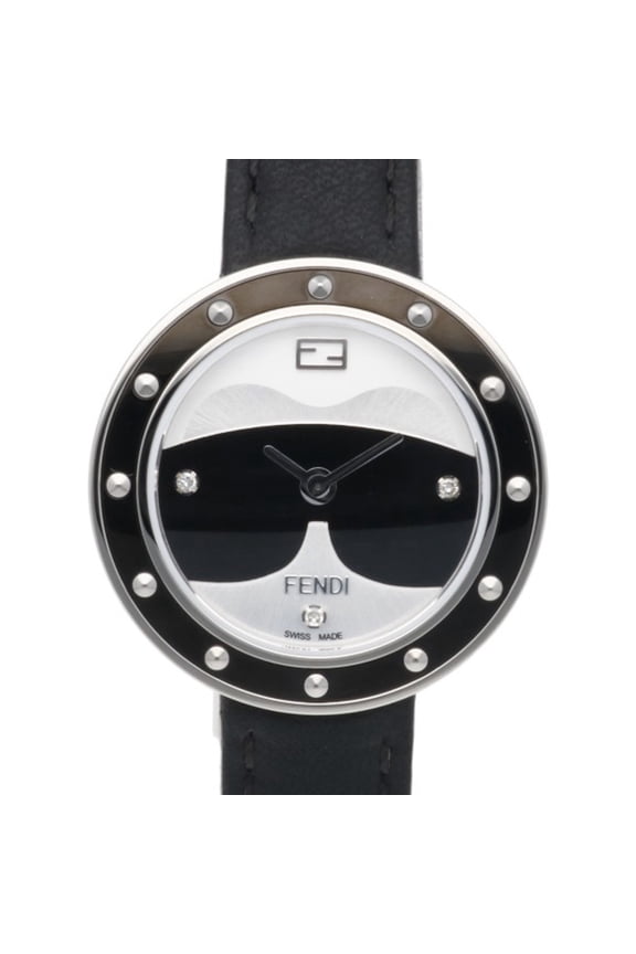 Pre-Owned Fendi My Way Watch, Stainless Steel F363021611D1 Quartz Women's Watch with 3 Diamonds