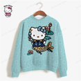 thumbnail image 1 of Sudaderas con capucha con estampado de HELLO KITTY para mujer, ropa con estampado de dibujos animados Y2k, talla grande, sudadera femenina de calle alta, 1 of 4