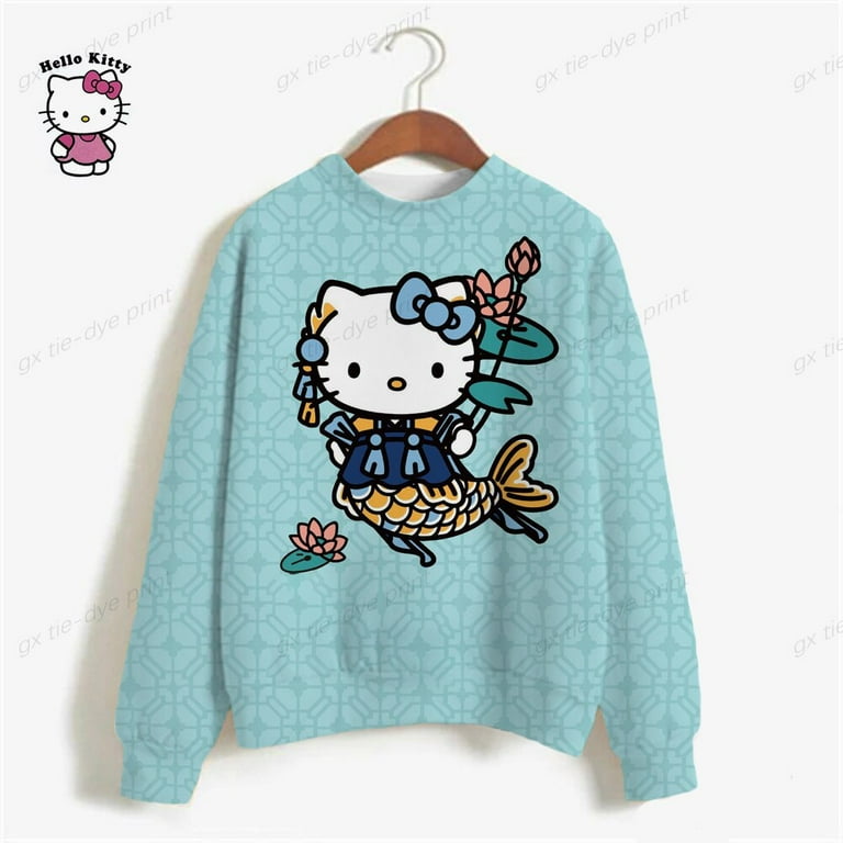 Hoodies Graphic Cartoon Y2k Clothes HELLO KITTY Print Women Hoodies  Sweatshirts Plus Size Female High Street Sweatshirt Women - Walmart.com