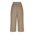 thumbnail image 3 of Patlollav Womens Summer High Waisted Capri Pants Plus Size Casual Sport Activewear Capris Sweatpants Loose Fit, 3 of 6