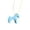 Blue, variant on Playful Horse Drop Necklace Copper Pendant Stylish Adjustable Cord Neck Jewelry