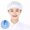 white, variant on Cook Accessories Chic Breathable Hotel Restaurants Smoke-proof Dust Work Wear Hair Nets Cooking Hygienic Cap Chef Hat Work Hat RED NET